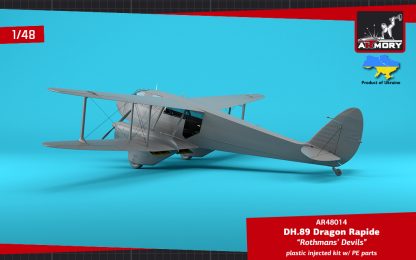 1/48 DH.89 Dragon Rapide, Short-Haul Airliner / Multipurpose Aircraft, "Rothmans' Devils" liveries - Image 8