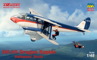 1/48 DH.89 Dragon Rapide, Short-Haul Airliner / Multipurpose Aircraft, "Rothmans' Devils" liveries