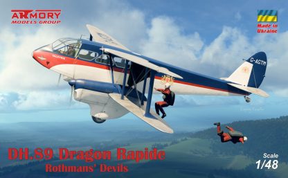 1/48 DH.89 Dragon Rapide, Short-Haul Airliner / Multipurpose Aircraft, "Rothmans' Devils" liveries