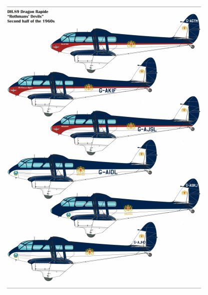 1/48 DH.89 Dragon Rapide, Short-Haul Airliner / Multipurpose Aircraft, "Rothmans' Devils" liveries - Image 4