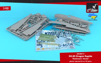 1/48 DH.89 Dragon Rapide, Short-Haul Airliner / Multipurpose Aircraft, "Rothmans' Devils" liveries - Image 2