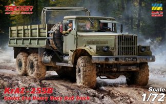 1/72 KrAZ-255B Soviet 6x6 heavy duty truck w/ cargo body