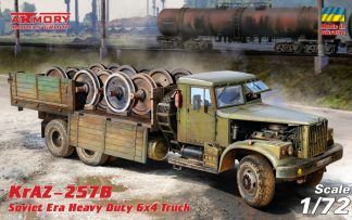1/72 KrAZ-257B Soviet 6x4 heavy duty truck w/ cargo body